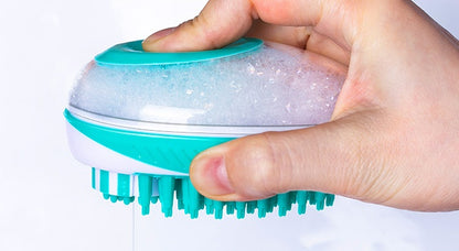 2-in-1 Haustier Badebürste – Kamm & Massagebürste für Hunde & Katzen