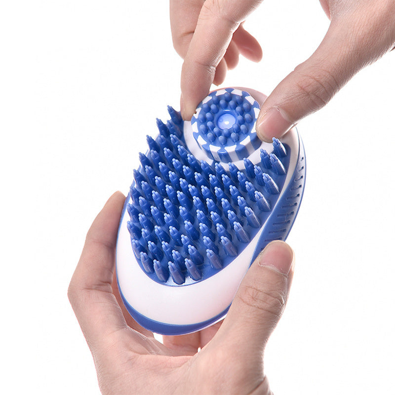 2-in-1 Haustier Badebürste – Kamm & Massagebürste für Hunde & Katzen